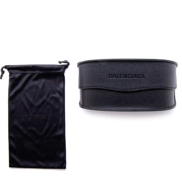 NEW BALENCIAGA OVAL SUNGLASSES BALENCIAGA BB0255S 004 RED GREY EYEWEAR - Picture 6 of 6